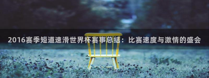 看世界杯:2016赛季短道速滑世界杯赛事总结:比赛速度与激情的盛会